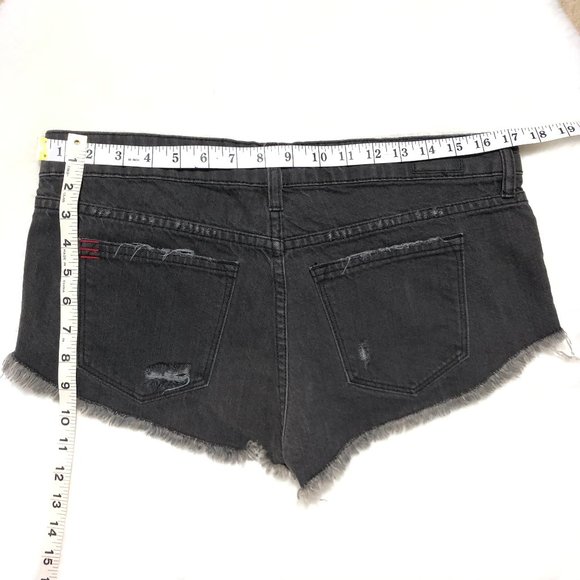 BDG DOPHIN LOW RISE BLACK SHORTIE SIZE 27 - Picture 7 of 9
